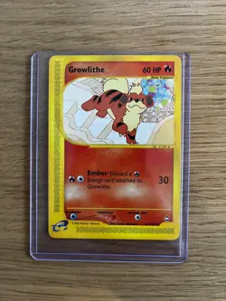 Growlithe 51/147 | Aquapolis Set | LP | Non-Holo Uncommon EReader Pokemon Card - Image 1