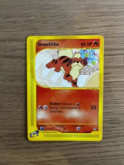 Growlithe 51/147 | Aquapolis Set | LP | Non-Holo Uncommon EReader Pokemon Card - Image 2