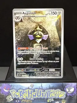 Pokemon Card Aegislash 210/182 Paradox Rift Illustration Full Art Holo Rare NM - Image 1