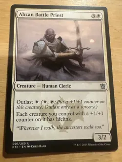 Abzan Battle Priest LP* Khans Of Tarkir ENGLISH 001/269 mtg -UnltdCards - Image 1