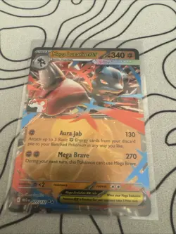 077/132 Mega Lucario ex Prize Pack Stamped Series 8 Pokemon TCG Mega Evolution - Image 1
