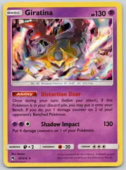 Giratina 97/214 (LP) - Sun & Moon: Lost Thunder - Holo Rare - Pokemon TCG - Image 1