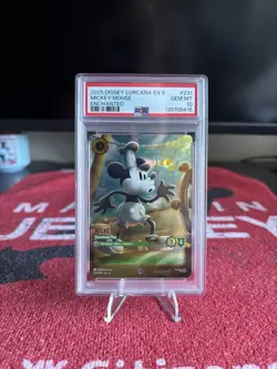 2025 Disney Lorcana EN 9 MICKEY MOUSE steamboat Pilot ENCHANTED PSA 10 - Image 4