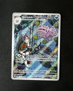Pokemon Card TCG - Team Rocket's Weezing 199/182 - Destined Rivals - IR - NM ⭐ - Image 1