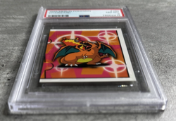 Pokemon Topps Merlin Charizard PSA 8, Merlin Series 1 Card-Sticker #180 1999 (1) - Image 3