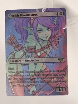 Orcish Bowmasters GALAXY FOIL Playtest Card with Custom Art Design EDH Bling - Image 5