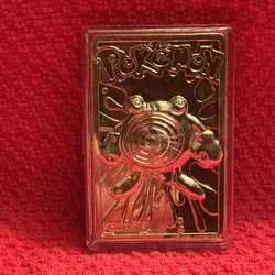 Pokemon Poliwhirl 24K Gold Plated Trading Card 1999 Burger King Limited Edition - Image 2
