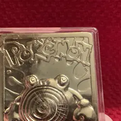 Pokemon Poliwhirl 24K Gold Plated Trading Card 1999 Burger King Limited Edition - Image 4