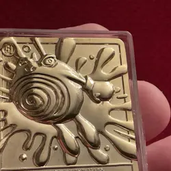 Pokemon Poliwhirl 24K Gold Plated Trading Card 1999 Burger King Limited Edition - Image 5