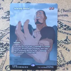 MTG Searing Blood Borderless Avatar Last Airbender Magic the Gathering NM - Image 1