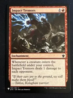 1x Impact Tremors (140) Mystery Booster LP MTG Magic the Gathering x1 MKE - Image 1