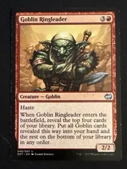 1x Goblin Ringleader (48) Duel Decks: Merfolk vs. Goblins MP MTG Magic x1 MKE - Image 1