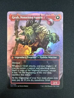 Grub, Storied Matriarch (BORDERLESS FOIL) - Lorwyn Eclipsed (MTG) NM - Image 2