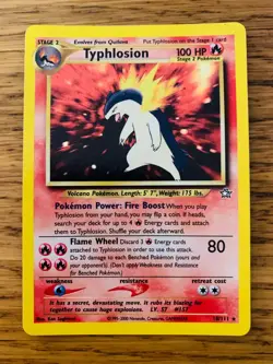 NEAR MINT! Typhlosion (18/111) Holo Neo Genesis Pokemon Card! FAST & FREE P&P! - Image 1
