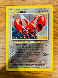 NEAR MINT! Scizor (10/75) Holo Neo Discovery Pokemon Card! FAST & FREE P&P! - Image 1