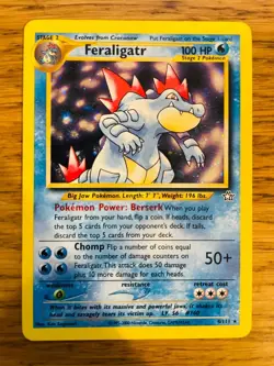 NEAR MINT! Feraligatr (4/111) Holo Neo Genesis Pokemon Card! FAST & FREE P&P! - Image 1