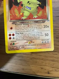 NEAR MINT! Dark Tyranitar (11/105) Holo Neo Destiny Pokemon Card! FREE P&P! - Image 3