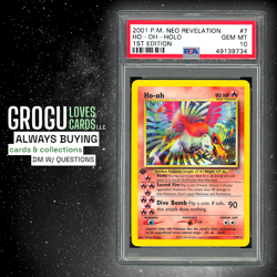 Pokemon - 1st Edition Neo Revelation Ho-oh #7 - PSA 10 GEM MINT w/ SWIRL! - Image 1