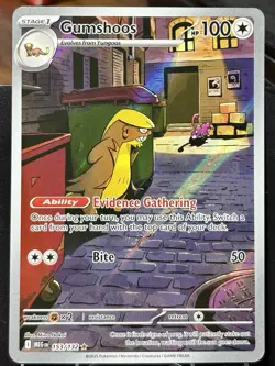 Gumshoos - Pokemon TCG - Mega Evolution - 153/132 - ILLUSTRATION RARE ~ NM - Image 3