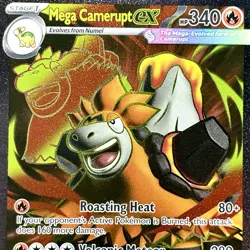 Mega Camerupt ex - Pokemon TCG - Mega Evolution - 156/132 - ULTRA RARE ~ NM - Image 1