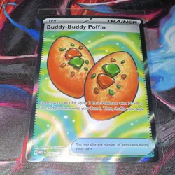 Pokemon Buddy-Buddy Poffin Ultra Rare Holo Trainer 167/132 Me01: Mega Evolution - Image 1