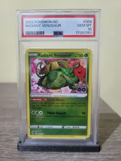 Radiant Venusaur Psa 10 ENG 004/078 Pokemon Go foil - Image 1