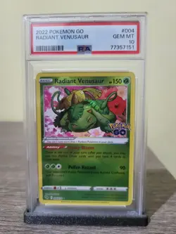 Radiant Venusaur Psa 10 ENG 004/078 Pokemon Go foil - Image 4