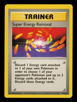Pokemon Card Super Energy Removal 79/102 Base Set Vintage Trainer WOTC LP 1999 - Image 1