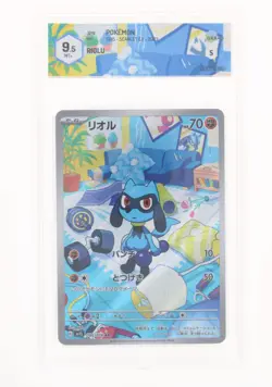 Pokemon Riolu (AR) 086/078 SV1S Scarlet EX - GRAAD 9.5 JAP 2023 - Image 1