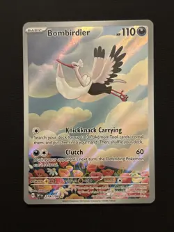 Pokemon TCG Bombirdier Illustration Rare Card Scarlet & Violet 219/198 - Image 1