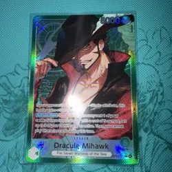 OP14-020 Dracule Mihawk Leader Alt Art One Piece TCG English Card - Image 1