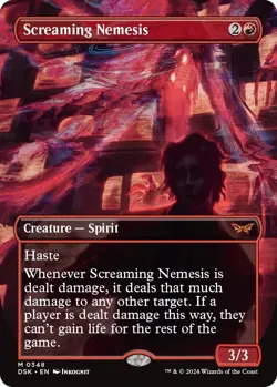 Screaming Nemesis (Borderless) #348 *Normal* Duskmourn: House of Horror - NM MTG - Image 1