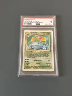 Pokemon TCG 2002 Legendary Collection - Venusaur 18/110 Reverse Holo PSA 5 EX - Image 1