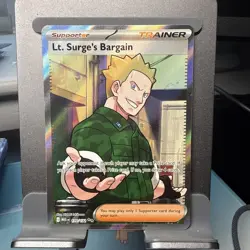 Lt. Surge's Bargain 170/132 Full Art Mega Evolution Pokemon TCG - Image 1