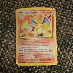 Charizard Base Set 4/102 Holo Rare 120 HP Pokemon TCG Card English Wizards 1999 - Image 1