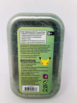 Pokemon Celebrations TCG Mini Tin - Unova Art Factory Sealed - 25th Anniversary - Image 2