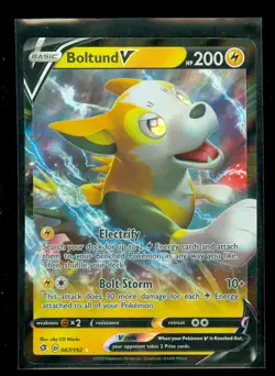 Pokemon BOLTUND V 067/192 Rebel Clash - ULTRA RARE HOLO - MINT - Image 1
