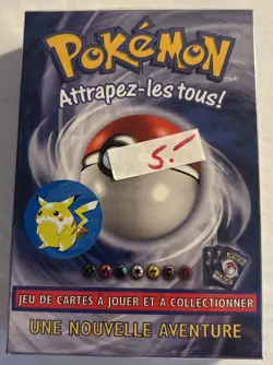 1st Edition Pokemon Base Set Starter Theme Deck Factory SEALED NEW WoTC FRENCH - Image 1