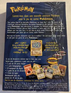 1st Edition Pokemon Base Set Starter Theme Deck Factory SEALED NEW WoTC FRENCH - Image 2