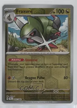 Fraxure Reverse Foil Pokemon Scarlet & Violet: Shrouded Fable SFA #045 - Image 1