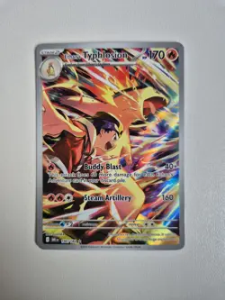 Ethan's Typhlosion 190/182 Destined Rivals Illustration Rare Pokemon Near Mint - Image 1