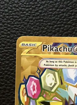 Pokemon TCG Pikachu EX Surging Sparks Holo Hyper Rare Gold 247/191 - Image 3