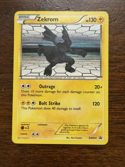 Zekrom BW005 Holo Black Star Promo Black & White Pokemon TCG - Image 1