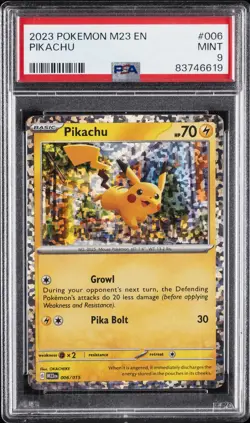2023 POKEMON M23 EN-MCDONALD'S COLL #006 PIKACHU PSA 9 - Image 1