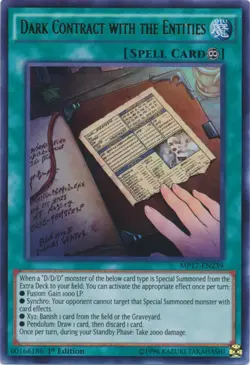 Dark Contract with the Entities - MP17-EN239 - Ultra Rare - 1st Edition - Lightl - Image 1