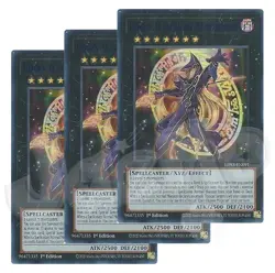 Yugioh - Ebon Illusion Magician x 3 - 1st Edition Ultra Rare Blue NM - Free Holo - Image 1