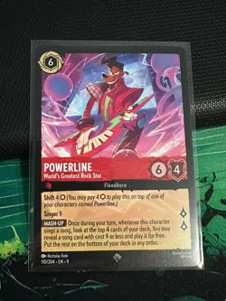 Disney Lorcana Fabled - Powerline, World's Greatest Rockstar - 110/204 - Image 1