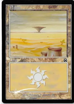 MTG magic cards 1x Plains - DCI Arena 2000 Mercadian Masques promo FOIL art Aren - Image 1