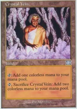 MTG magic cards 1x Crystal Vein 6th Edition Light Play, English - Image 1