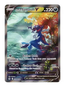 Hisuian Samurott V GG51/GG70 Crown Zenith: Galarian Gallery Holo Pokemon Card NM - Image 1